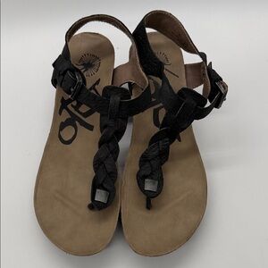 OTBT Black Braided Sandals